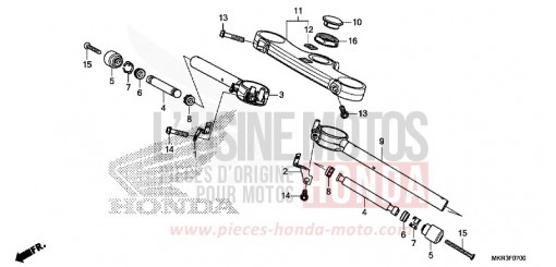 HANDLE PIPE/TOP BRIDGE CBR1000SPN de 2022